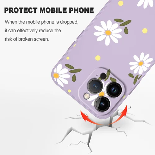 Vista 5 de LEECG Funda para iPhone 12 Pro Max, diseño creativo con estampado floral de mariposa de astronauta, funda de teléfono antiarañazos, forro