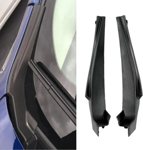 Vista 2 de Par de limpiaparabrisas delantero de coche cubierta de extensión lateral para Nissan Sentra 2013-2019 66894-3SG0A, 66895-3SG0A, cubierta