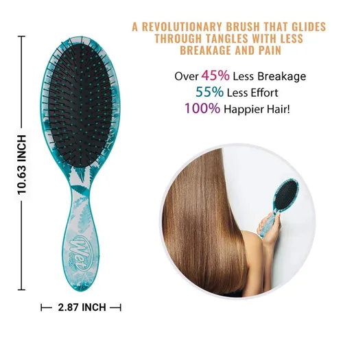 Vista 4 de Wet Brush - Cepillo desenredante de cabello, diseño tropical