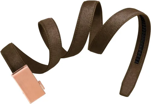 Vista 67 de Mission Belt Cinturón de trinquete de cuero para mujer, colección de cuero de 1.181 in oro/cuero negro