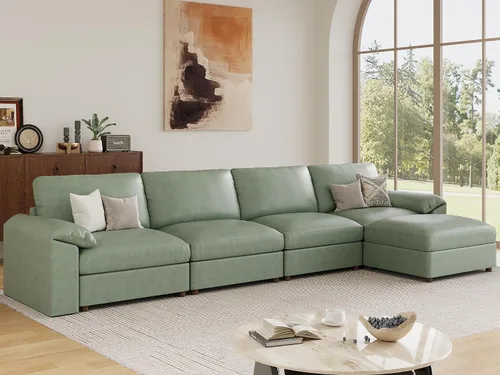 Vista 125 de EASE MOOSE Sofá modular seccional, sofá en forma de U para sala de estar Beige