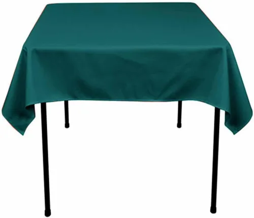Vista 9 de Mantel cuadrado de poliéster 72"x72" (azul Acqua)