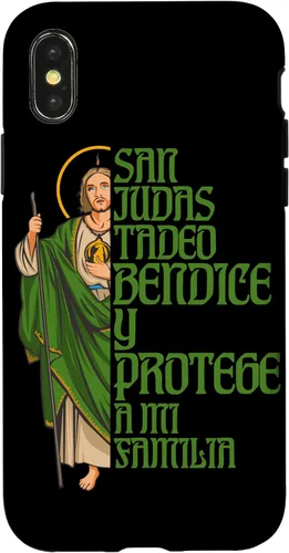 Vista 5 de Saint Jude Thaddeus. Bless and Protect My Family Case for iPhone 17
