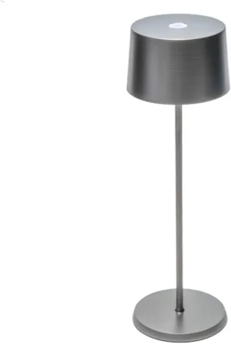 Vista 5 de Zafferano, Olivia Pro - Lámpara de mesa recargable inalámbrica con control táctil, adecuada para interiores y exteriores, atenuador, 2700-3000 K