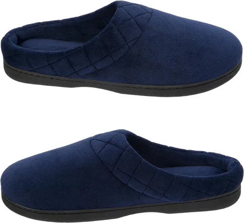 Vista 7 de Dearfoams Darcy - Pantuflas de velour de microfibra, tipo zueco con bordes acolchados, para mujer