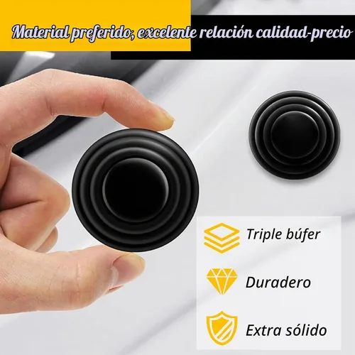 Vista 4 de 20 piezas de juntas de absorción de impactos para puerta de automóvil, almohadilla de silicona silenciadora de cierre de puerta de 1.18 pulgadas