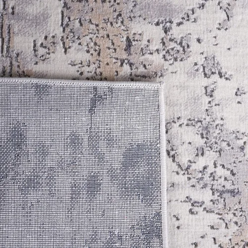 Vista 7 de SAFAVIEH Eternal Collection ETL218A - Alfombra de pasillo, 2 pies 2 pulgadas x 8 pies, marfil y gris, diseño abstracto moderno, no desprende pelusa