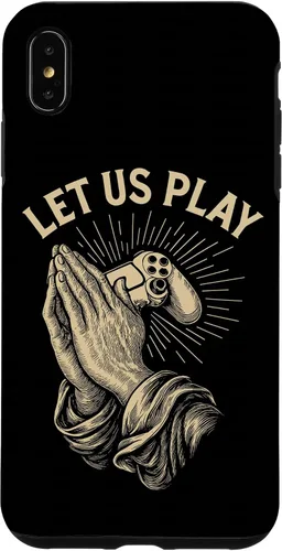 Vista 11 de Funny Gamer Prayer Pun Video Game Controller Retro Gaming Case for iPhone 16
