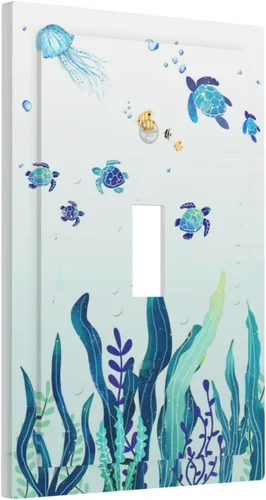 Vista 130 de Pintura al óleo de flores abstractas de 1 cuadrilla de interruptor de luz dúplex individual cubierta de salida placa de pared decorativa Placa