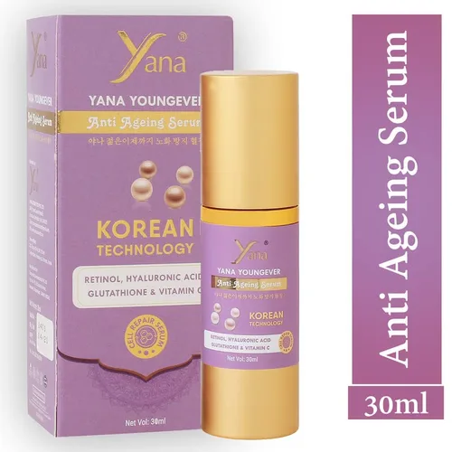 Vista 9 de Yana Korean Technology - Suero de ácido hialurónico para la cara con vitamina C, retinol, suero facial hidratante para piel seca, sin fragancia