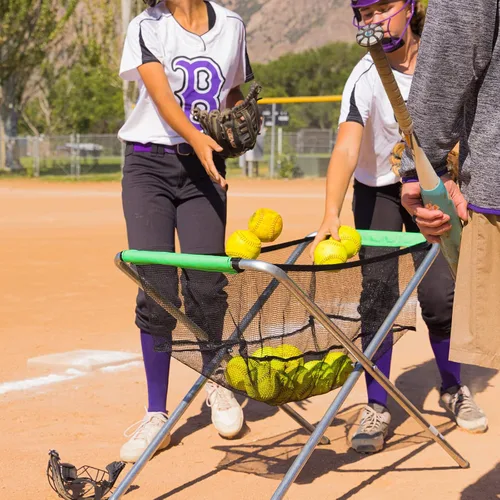 Vista 5 de Skywalker Sports Carrito plegable de béisbol y sóftbol, negro