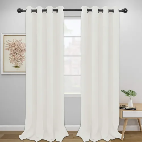 Vista 236 de Easy-Going - Cortinas opacas para dormitorio, aislamiento térmico sólido con ojales, cortinas de ventana para reducción de ruido, cortinas