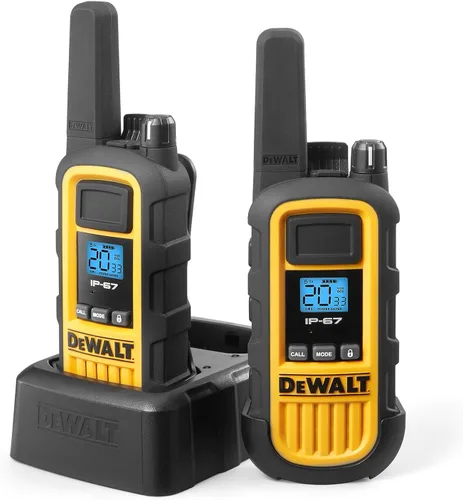 Vista 12 de DEWALT DXFRS300 - Walkie talkies resistentes de 1 vatio, impermeable, resistente a los golpes, largo alcance y radio bidireccional recargable