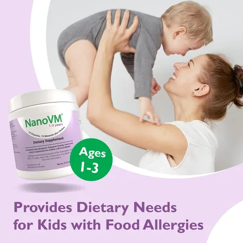 Vista 8 de 1-3 años, multivitamínico sin alérgenos para niños, suplemento dietético sin sabor, suplemento en polvo con 14 vitaminas y 13 minerales, vitaminas
