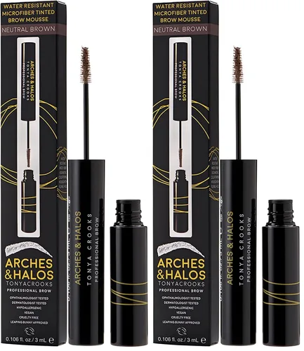 Vista 16 de Arches and Halos - Mousse de microfibra teñida para cejas, moldeador de cejas ricamente pigmentado, bolígrafo de relleno resistente al agua, vegano