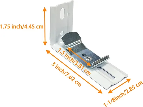 Vista 2 de 6 clips verticales para persianas verticales de 3 pulgadas de longitud para persianas verticales con ancho de barandilla de 1-1/2 pulgadas