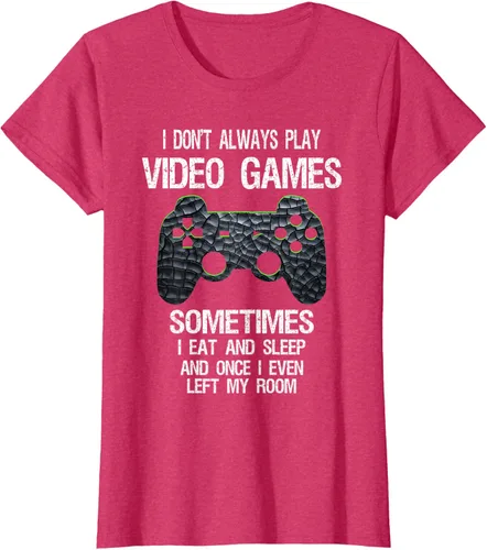 Vista 13 de Funny Gamer Video Games - Camiseta para niños y adolescentes, ajuste clásico, color negro, mezcla de algodón, Negro