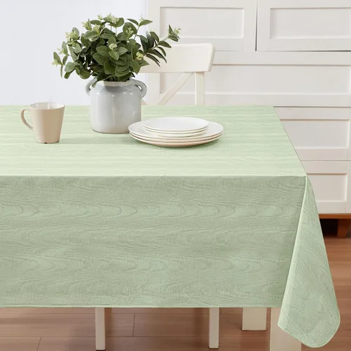 Vista 14 de Newbridge Moire - Mantel de franela de vinilo con estampado ondulado de color sólido para interiores y exteriores