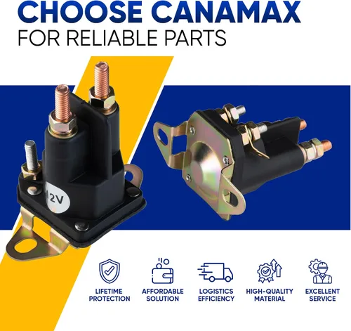 Vista 9 de Canamax 【Actualizado 2026】 Solenoide de arranque de 4 polos 146154 145673 – Compatible con cortacésped Craftsman LT1000 Poulan Husqvarna 2654