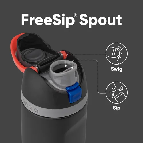 Vista 3 de Owala Star Wars FreeSip - Botella de agua aislada de acero inoxidable y funda de silicona, funda protectora antideslizante