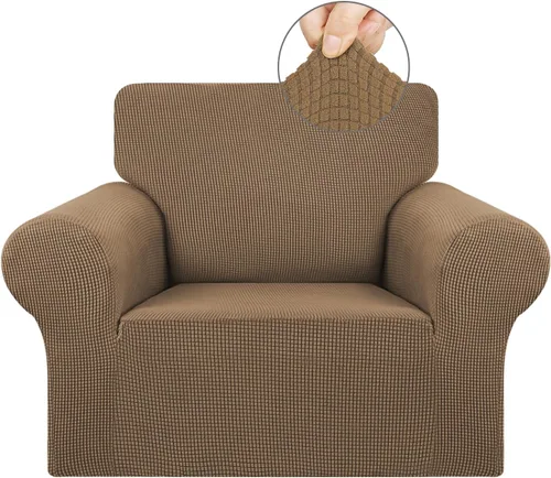 Vista 21 de KEKUOU Funda elástica para sofá biplaza, funda de sofá para sofá de 2 cojines (55-78 pulgadas), protector de muebles con parte inferior elástica