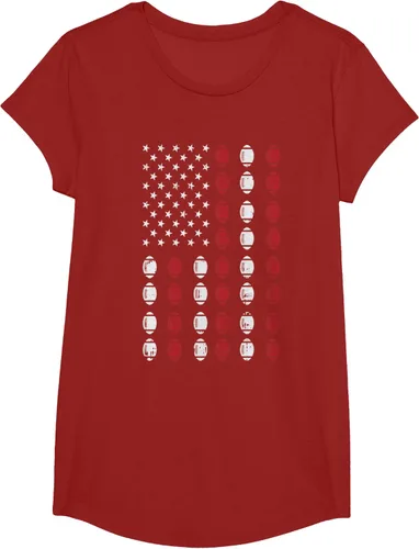 Vista 37 de Camiseta patriótica de jugador atleta del 4 de julio de fútbol americano, Negro