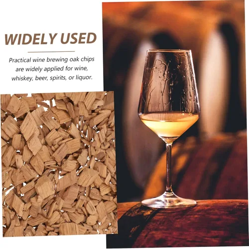 Vista 5 de KICHOUSE Paquete de 1 patatas fritas American Cubes Suministros de elaboración de cerveza de vino Cocinar trozos de madera Suministros para hacer