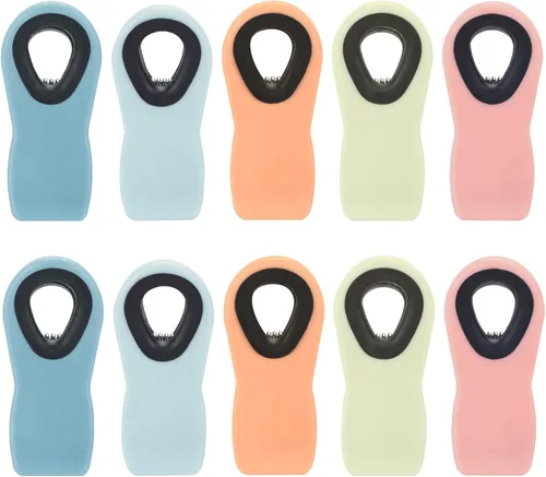 Vista 17 de Clips para pan, clips para bolsa, clips magnéticos, clips para chips, clips para bolsa, clips de alimentos para paquetes de alimentos, clip