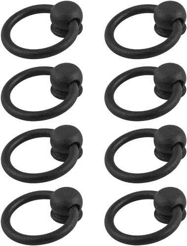 Vista 61 de Renovators Supply Manufacturing Manijas de Gabinete de 3 pulgadas de Hierro Forjado Negro Tiradores de Cajón Manijas Antiguas de Gabinete de Cocina
