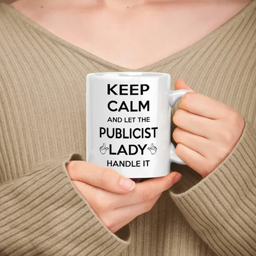 Vista 53 de Gift For Grant Writer Taza de cerámica blanca de 11 onzas, 15 onzas, Keep Calm & Let The Grant Writer Lady Handle It