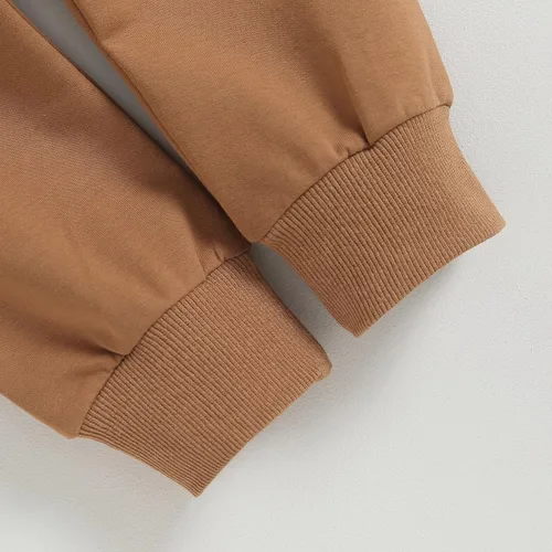 Vista 6 de Endorothii Conjunto de sudadera con capucha y pantalones de manga larga para bebé niño y niño, 2 piezas, ropa de otoño