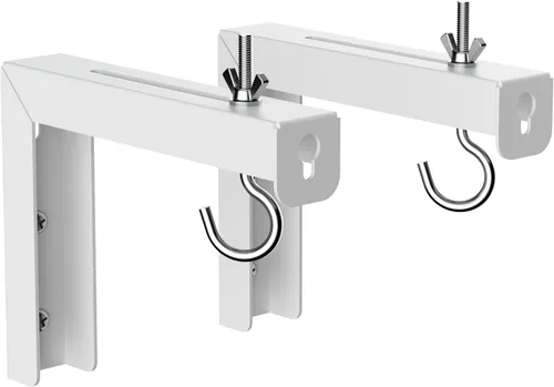 Vista 8 de suptek PRL002B - Soporte universal para proyector de pared, soportes en L para colgar en la pared, ganchos de montaje de extensión ajustables de 12