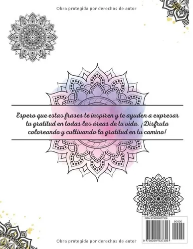 Vista 2 de Mándalas de Gratitud Colorea y agradece (Spanish Edition)
