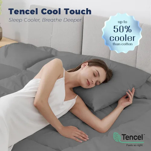 Vista 5 de Cubrecolchón de espuma viscoelástica de 4 pulgadas, soporte medio de doble capa de espuma viscoelástica de gel de 2 pulgadas y colchón de 2 pulgadas