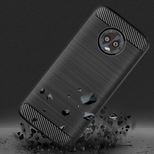 Vista 2 de Asuwish Funda compatible con Moto G6 y protector de pantalla de vidrio templado, accesorios de celda, fundas protectoras de silicona para Motorola