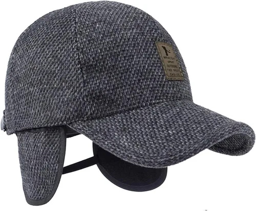 Vista 2 de MRACSIY Gorra de béisbol de invierno para hombre para circunferencia de la cabeza 220-236in