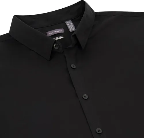 Vista 3 de Van Heusen Camisa de botones para hombre Big and Tall Stain Shield Never Tuck Stretch Solid