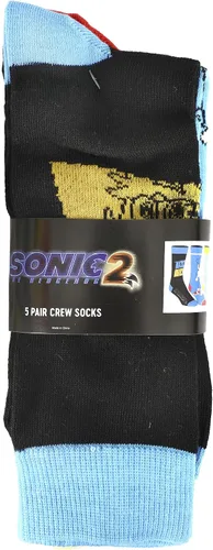Vista 7 de Bioworld Sonic the Hedgehog Athletic Crew Socks for Men