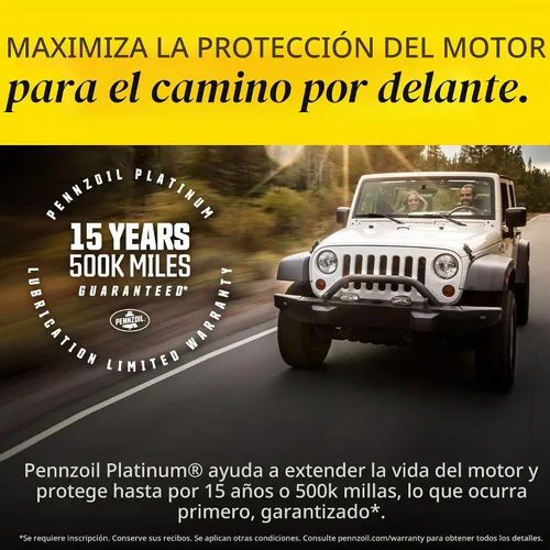 Vista 7 de Pennzoil Platinum Euro L - Aceite de motor sintético completo 5W-30, 1 cuarto de galón