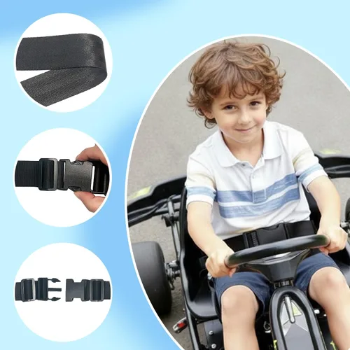 Vista 3 de Cinturón de seguridad ajustable portátil para niños Ride on Power Wheels