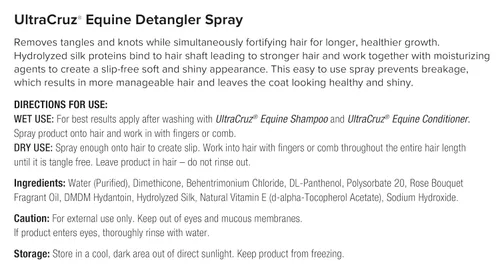 Vista 4 de UltraCruz - sc-395298 Equine Detangler Spray para caballos, 16 oz