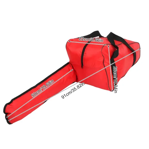 Vista 6 de Estuche para motosierra, bolsa de transporte para motosierra, protección portátil, impermeable, bolsa de transporte, accesorios para motosierra