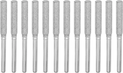 Vista 9 de HARFINGTON 2 paquetes (12 piezas) brocas de diamante para motosierra de 5/32 pulgadas de cabeza de cilindro de 0.157 in, amoladora eléctrica