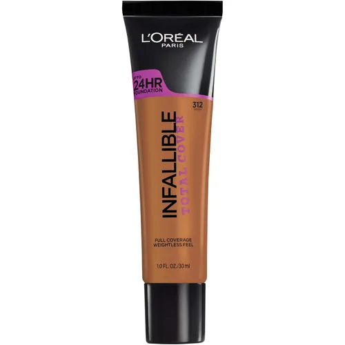 Vista 16 de L'Oreal Paris cosméticos base infalible de cubierta total, Beige Caramelo 309 Beige Caramelo