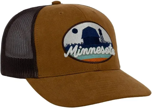 Vista 3 de Local Crowns Faux Suede Retro Views Trucker Adjustable Snapback Hat