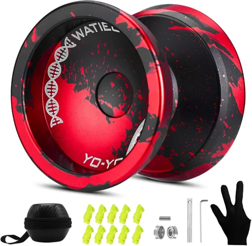 Vista 9 de WATIEOBOO C130 yoyo Profesional Sensible Yoyo Rodamiento para Principiantes Rodamiento No Sensible de Dedo Girar Yoyos Truco Yoyo Pro yoyos