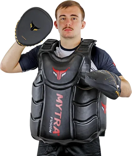 Vista 2 de Mytra Fusion Boxing Pads - Focus Mitts MMA Muay Thai Boxing Mitts for Kickboxing Training and Martial Arts