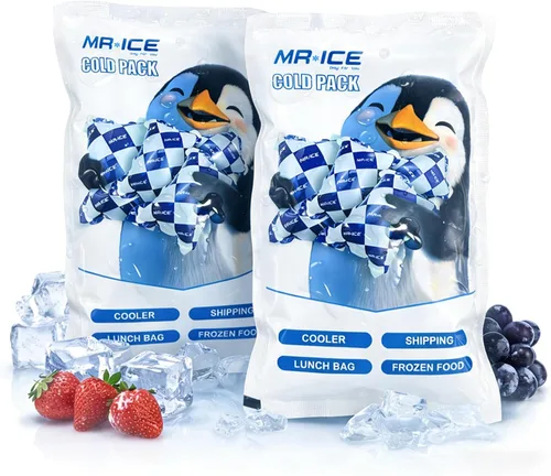Vista 11 de Paquetes de hielo seco para envío de alimentos congelados - Manta de hielo flexible para enfriadores - Paquetes fríos de envío mantienen