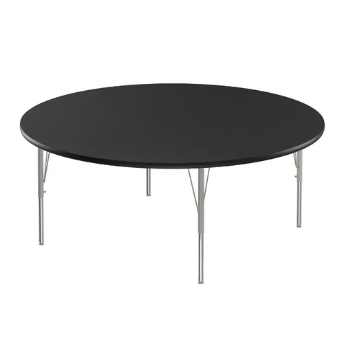 Vista 65 de Correll - Mesa de actividades rectangular Econoline de 30 x 60 pulgadas, parte superior de melamina de granito gris, altura ajustable