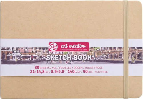 Vista 31 de Talens Art Creation Cuaderno de bocetos 80 hojas, 5.1 in x 8.3 in, negro